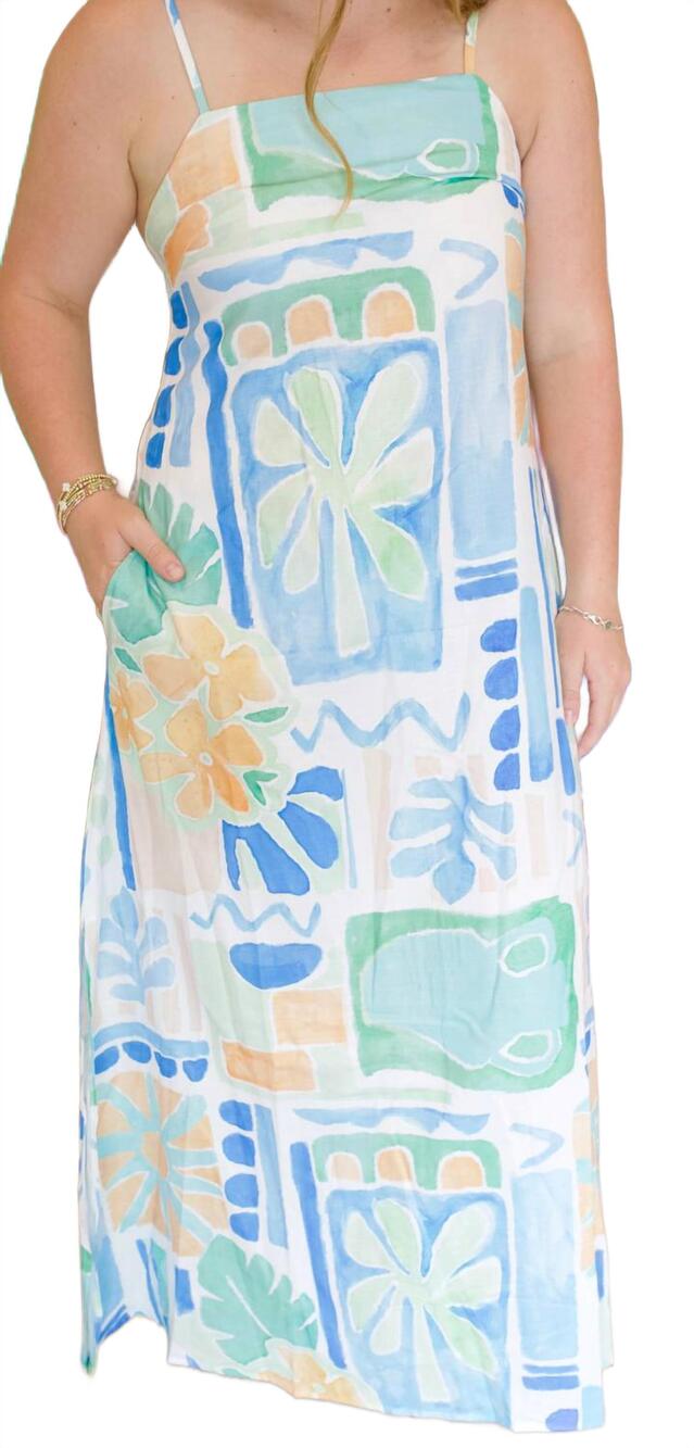 NEW SUNDAYUP greek isles maxi dress in multi